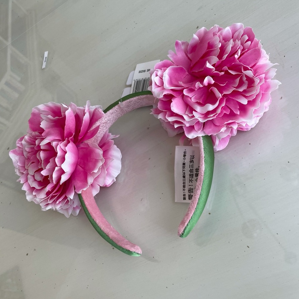 Disney Peony Flower Minnie Ears Headband - Picture 8 of 9